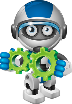 robot - technologie - sciences et techniques - smiley émoticône émoji cartoon clipart illustration - artémotic