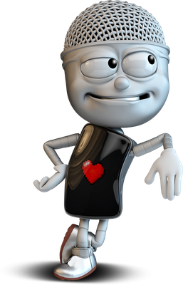 microphone - technologie - sciences et techniques - smiley émoticône émoji cartoon clipart illustration - artémotic