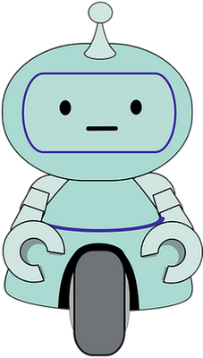 robot - technologie - sciences et techniques - smiley émoticône émoji cartoon clipart illustration - artémotic