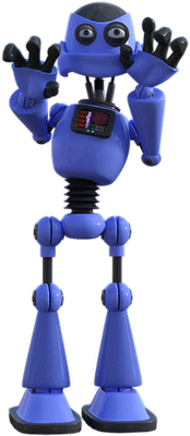 robot - technologie - sciences et techniques - smiley émoticône émoji cartoon clipart illustration - artémotic