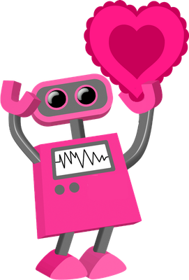 robot - technologie - sciences et techniques - smiley émoticône émoji cartoon clipart illustration - artémotic