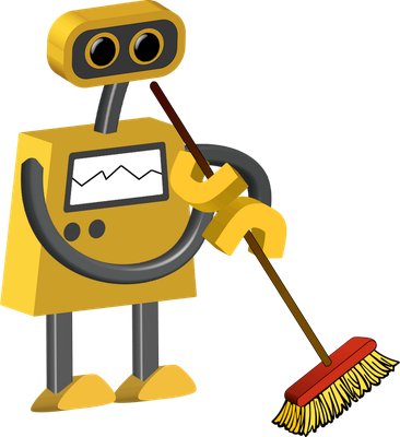 robot - technologie - sciences et techniques - smiley émoticône émoji cartoon clipart illustration - artémotic