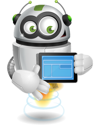 robot - technologie - sciences et techniques - smiley émoticône émoji cartoon clipart illustration - artémotic