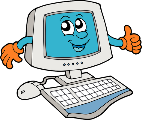 ordinateur - technologie - sciences et techniques - smiley émoticône émoji cartoon clipart illustration - artémotic