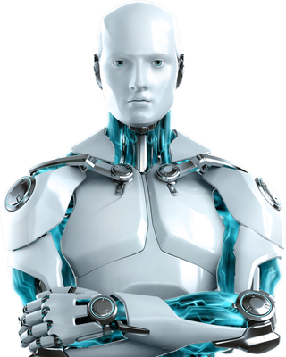 cyborg - technologie - sciences et techniques - smiley émoticône émoji cartoon clipart illustration - artémotic