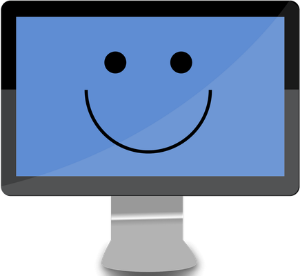 ordinateur - technologie - sciences et techniques - smiley émoticône émoji cartoon clipart illustration - artémotic