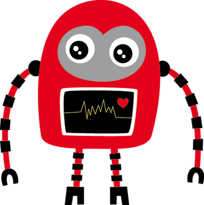 robot - technologie - sciences et techniques - smiley émoticône émoji cartoon clipart illustration - artémotic