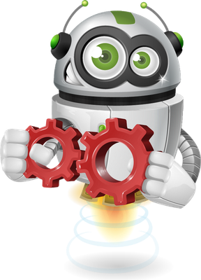 robot - technologie - sciences et techniques - smiley émoticône émoji cartoon clipart illustration - artémotic