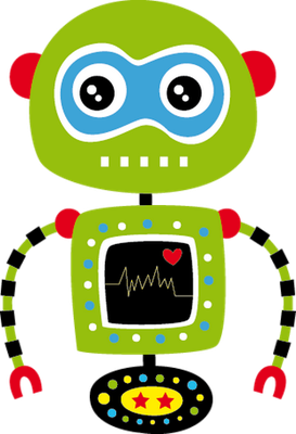 robot - technologie - sciences et techniques - smiley émoticône émoji cartoon clipart illustration - artémotic