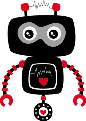 robot - technologie - sciences et techniques - smiley émoticône émoji cartoon clipart illustration - artémotic