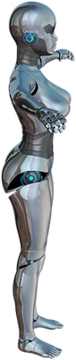 cyborg - technologie - sciences et techniques - smiley émoticône émoji cartoon clipart illustration - artémotic