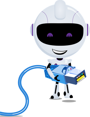 robot - technologie - sciences et techniques - smiley émoticône émoji cartoon clipart illustration - artémotic