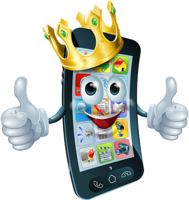 téléphone - technologie - sciences et techniques - smiley émoticône émoji cartoon clipart illustration - artémotic