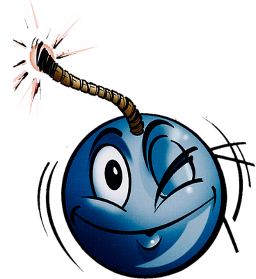 explosion - technologie - sciences et techniques - smiley émoticône émoji cartoon clipart illustration - artémotic