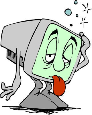 ordinateur - technologie - sciences et techniques - smiley émoticône émoji cartoon clipart illustration - artémotic