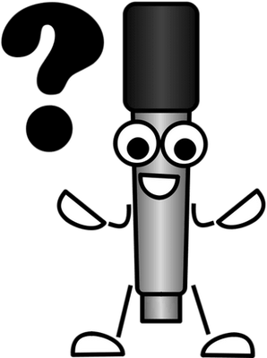 microphone - technologie - sciences et techniques - smiley émoticône émoji cartoon clipart illustration - artémotic