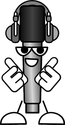 microphone - technologie - sciences et techniques - smiley émoticône émoji cartoon clipart illustration - artémotic