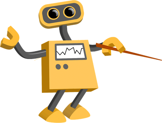 robot - technologie - sciences et techniques - smiley émoticône émoji cartoon clipart illustration - artémotic