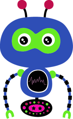robot - technologie - sciences et techniques - smiley émoticône émoji cartoon clipart illustration - artémotic
