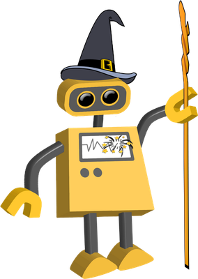 robot - technologie - sciences et techniques - smiley émoticône émoji cartoon clipart illustration - artémotic