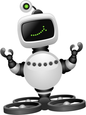 robot - technologie - sciences et techniques - smiley émoticône émoji cartoon clipart illustration - artémotic