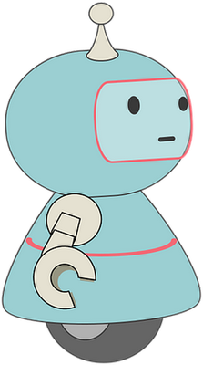 robot - technologie - sciences et techniques - smiley émoticône émoji cartoon clipart illustration - artémotic