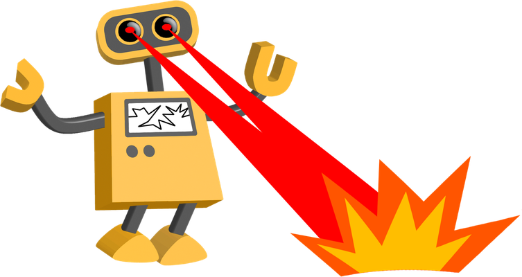 robot - technologie - sciences et techniques - smiley émoticône émoji cartoon clipart illustration - artémotic