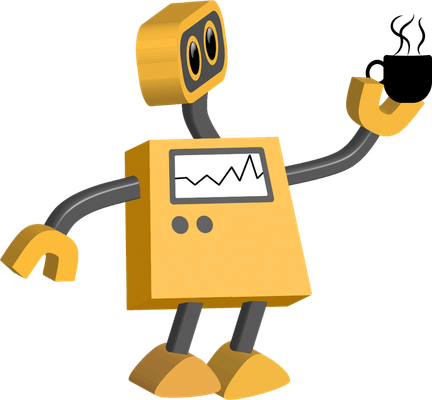 robot - technologie - sciences et techniques - smiley émoticône émoji cartoon clipart illustration - artémotic