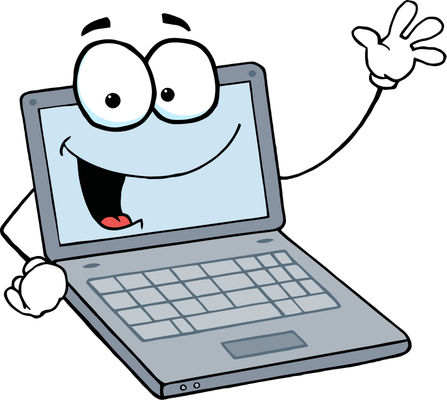 ordinateur - technologie - sciences et techniques - smiley émoticône émoji cartoon clipart illustration - artémotic