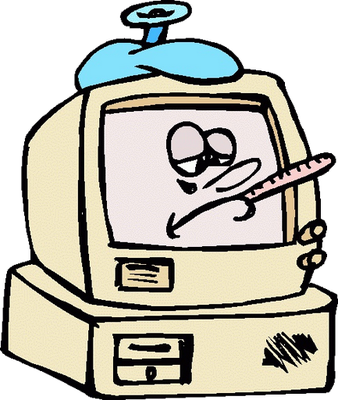ordinateur - technologie - sciences et techniques - smiley émoticône émoji cartoon clipart illustration - artémotic