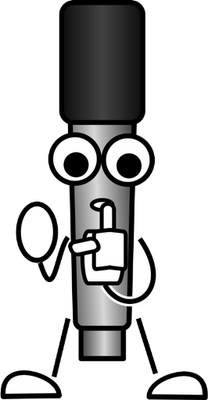 microphone - technologie - sciences et techniques - smiley émoticône émoji cartoon clipart illustration - artémotic