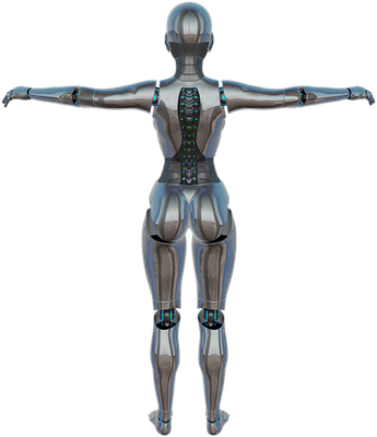 cyborg - technologie - sciences et techniques - smiley émoticône émoji cartoon clipart illustration - artémotic
