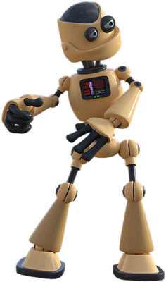 robot - technologie - sciences et techniques - smiley émoticône émoji cartoon clipart illustration - artémotic