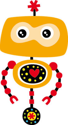 robot - technologie - sciences et techniques - smiley émoticône émoji cartoon clipart illustration - artémotic