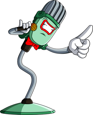 microphone - technologie - sciences et techniques - smiley émoticône émoji cartoon clipart illustration - artémotic