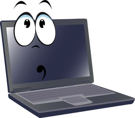 ordinateur - technologie - sciences et techniques - smiley émoticône émoji cartoon clipart illustration - artémotic