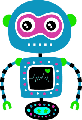 robot - technologie - sciences et techniques - smiley émoticône émoji cartoon clipart illustration - artémotic