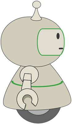 robot - technologie - sciences et techniques - smiley émoticône émoji cartoon clipart illustration - artémotic