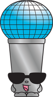 microphone - technologie - sciences et techniques - smiley émoticône émoji cartoon clipart illustration - artémotic