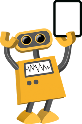 robot - technologie - sciences et techniques - smiley émoticône émoji cartoon clipart illustration - artémotic