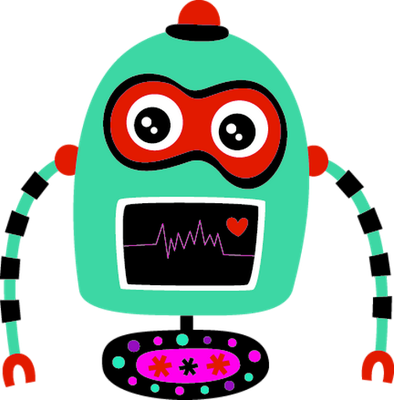 robot - technologie - sciences et techniques - smiley émoticône émoji cartoon clipart illustration - artémotic