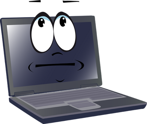 ordinateur - technologie - sciences et techniques - smiley émoticône émoji cartoon clipart illustration - artémotic
