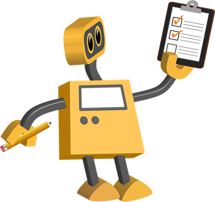 robot - technologie - sciences et techniques - smiley émoticône émoji cartoon clipart illustration - artémotic
