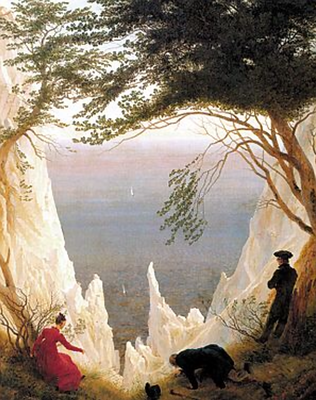 ...sieht man sofort das weltberühmte Gemälde "Kreidefelsen auf Rügen" vor Augen. Das 1818 von Caspar David Friedrich gemalte Original kann im "Oskar Reinhart-Museum" in Winterthur bewundert werden.