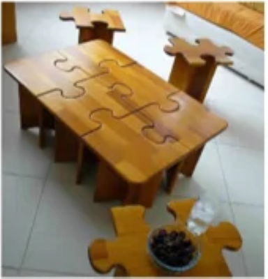 Clickandbay- handmade –table-brown