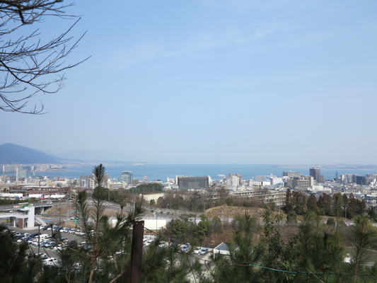 琵琶湖が綺麗に