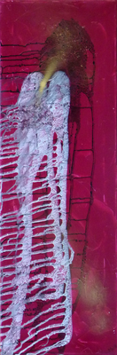 Goldschnabel - Acryl auf Leinwand, 30x90 cm, 2012, M. Weber
