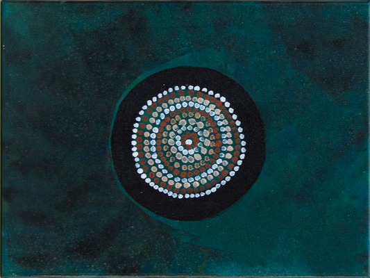 Dots and Circles - Acryl auf Leinwand, 50x40 cm, 2016, A. Bellaire
