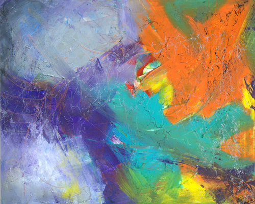 jungle - Acryl auf Leinwand, 100x80 cm, 2015, S. Ulrich & U. Schachner - VERKAUFT