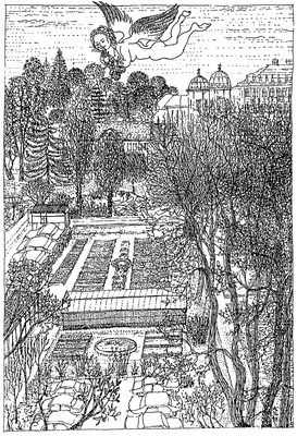 Die kleine Gartenflora - Zeichnung, 20x30 cm, 2012, A. Kästner